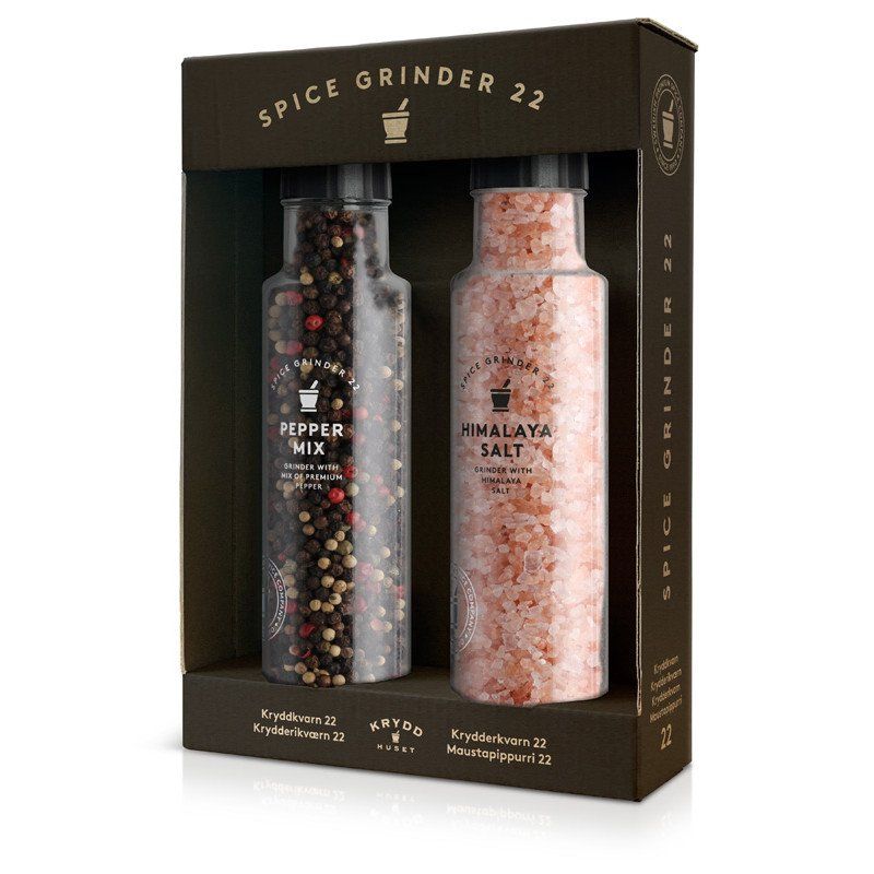 2-pk krydderkverner - Himalayasalt & Peppermix