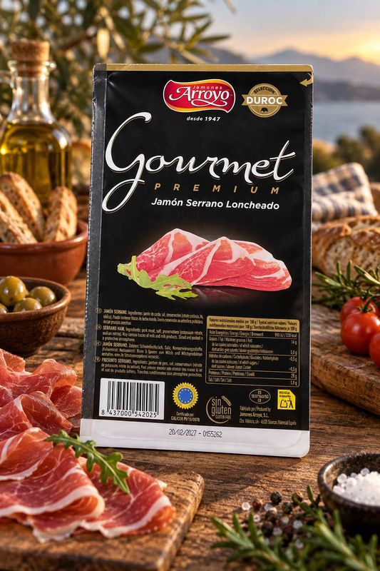 Serranoskinke oppskåret 50g (kjølevare)